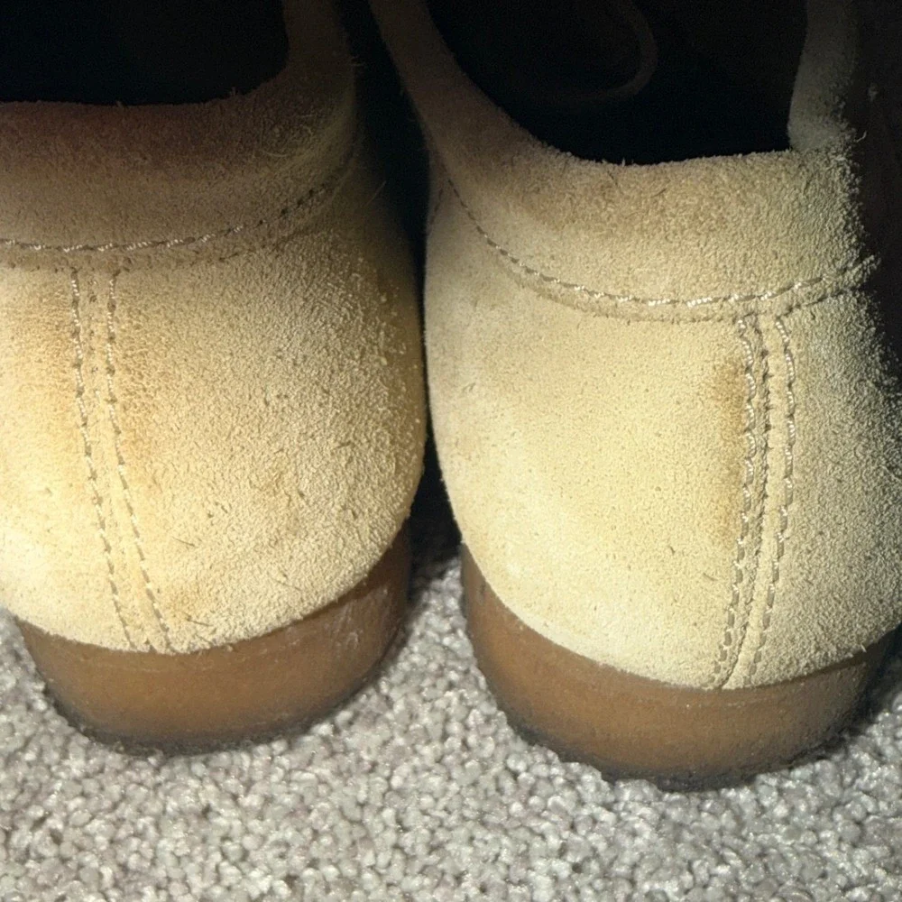 Clarks Originals Wallabee Maple Tan Suede Moccasin Shoes 10.5 M Mens